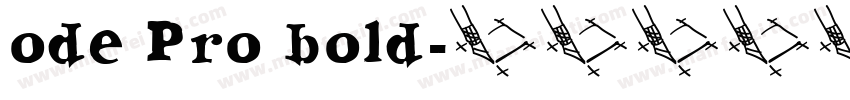 ode Pro bold字体转换